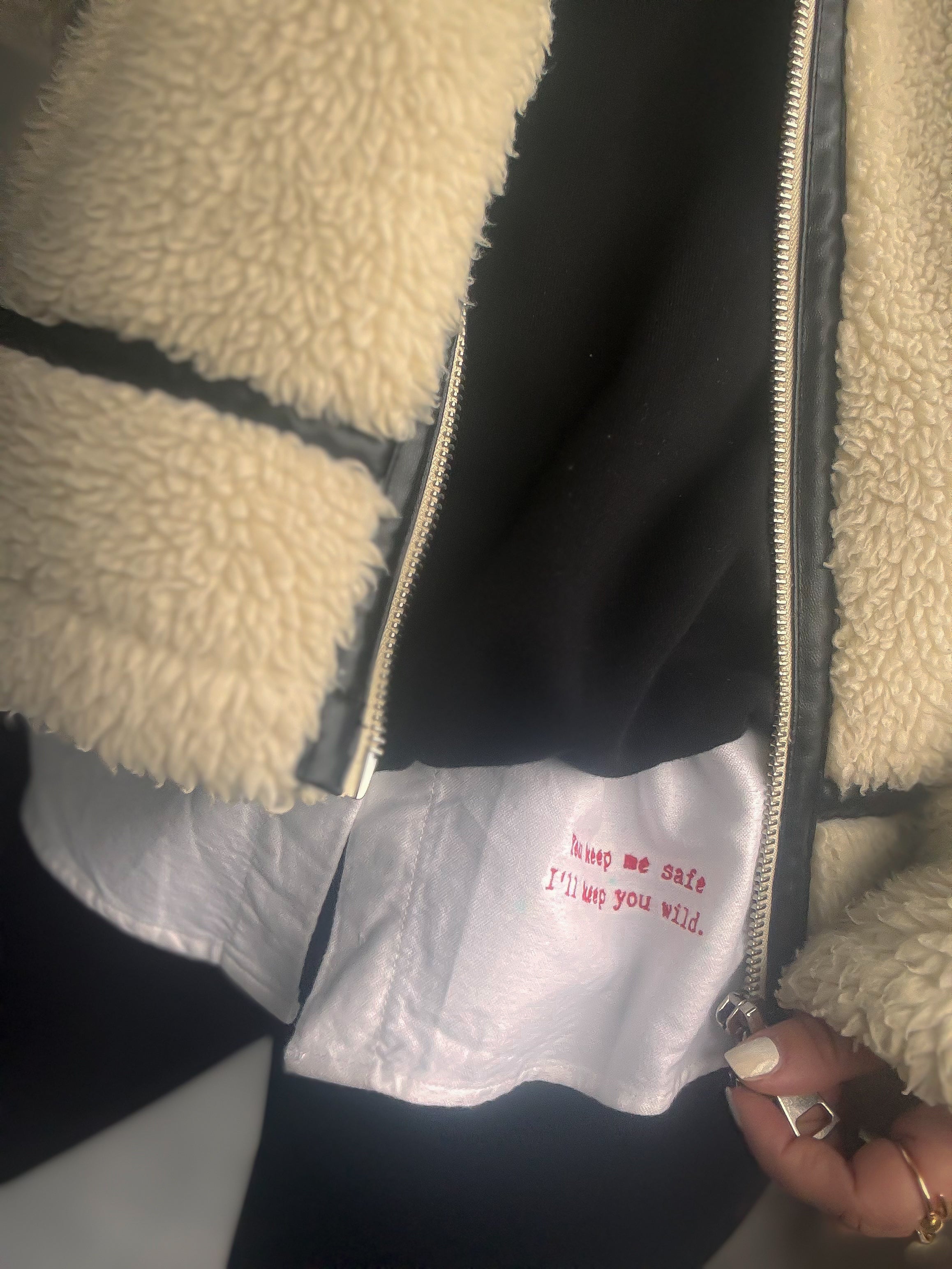 You Keep Me Safe, I'll Keep you wild - White Shirt (M)