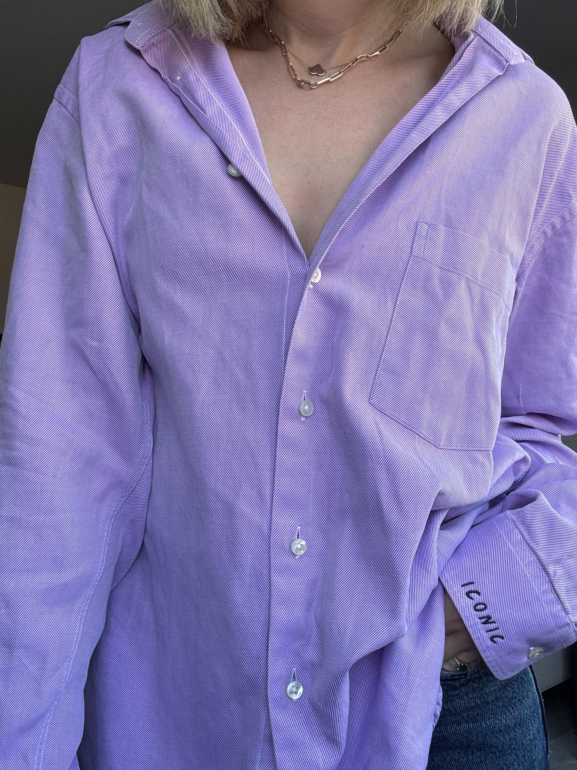 Iconic - purple shirt (L)